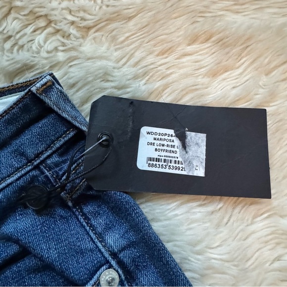 NWT Rag & Bone Dre Low Rise Boyfriend Raw Hem Jeans - Size 25 - Picture 9 of 9